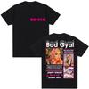 Rapper Bad Gyal Album Graphic T-shirt Fashion Hip Hop T Shirts Harajuku Oversized Cotton Men Women Casual Y2K T Shirt Streetwear