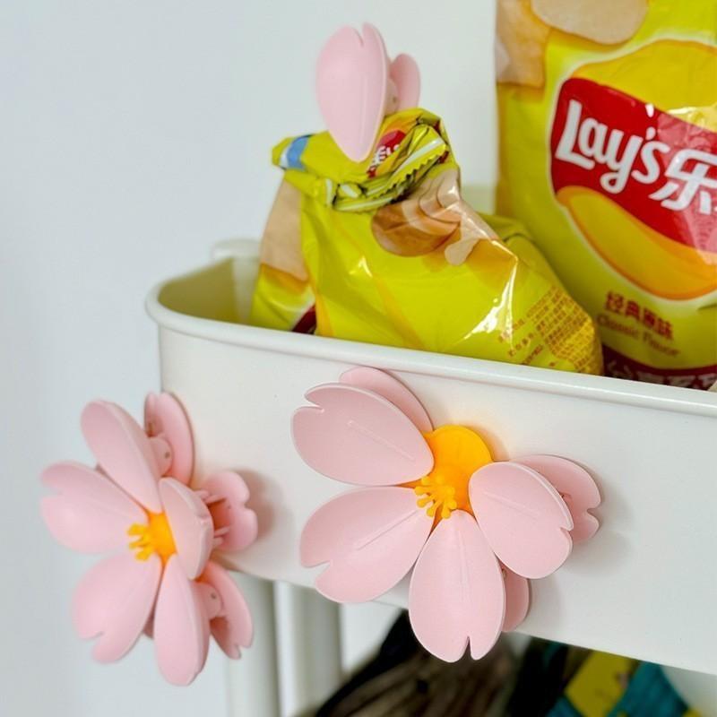 Magnetic Fridge Magnet Seal Clip, Petal Sealing Clip, Magnetic Fridge Sticker, Snack Clip, Flower Decoration