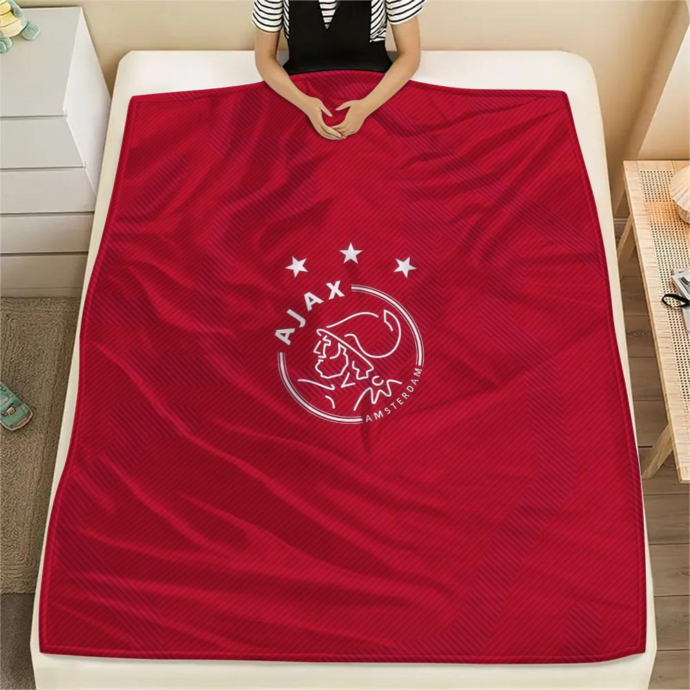 Amsterdamsche Football Club Ajax Flannel Blanket, High quality Comfortable for All Seasons, Home Decor, Warmth and Comfort