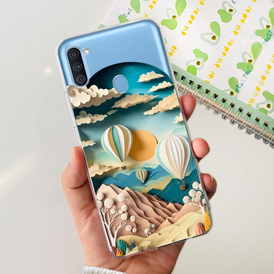 For Samsung Galaxy A11 Case SM-A115F Popular Painted Cover Soft Silicone Phone Case For Samsung A11 M 11 Galaxy M11 M115F Fundas