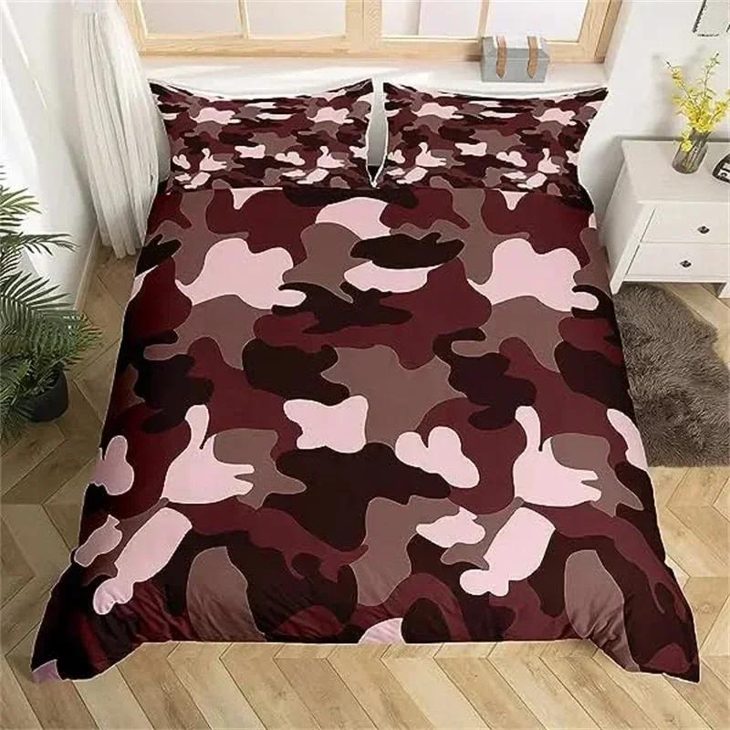 Camouflage Bedding Set American Patriotic Flag Bedding Comforter Quilt Cover Usa Stars Stripes For Boys Kids Teens Adult