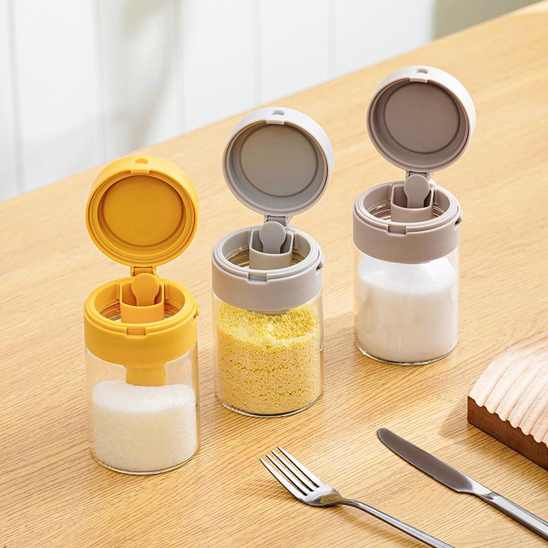 Household Kitchen Salt Container with Moisture-Proof Design for Seasoning and Spice Storage