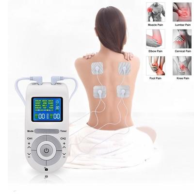 12 Modes Tens Machine Unit with 4 Electrode Pads for Pain Relief Pulse Massage EMS Muscle Stimulation Tens Electroestimulador