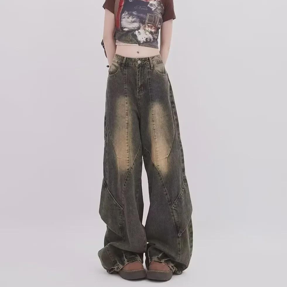 Chunchao Retro Distressed Straight-Leg Jeans für Damen und Herren