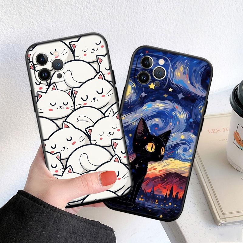 MY5 Cat Kitten Meow Soft Shell Phone Case for Redmi Note 10 11 12 Pro Max 10S 10C 10T 11A 11S 12S 12C