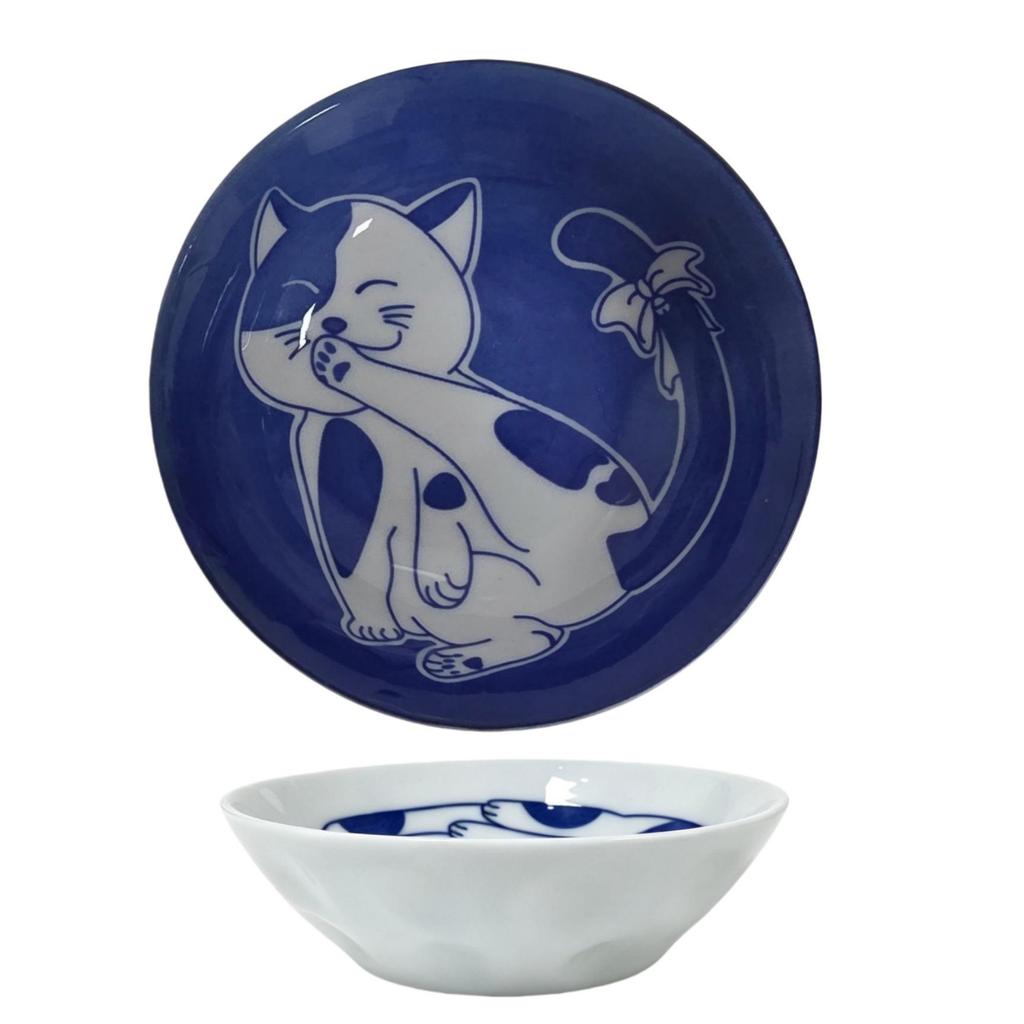 Cartoon Cat Ceramic Snack Dish - Cute Vinegar & Seasoning Plate for Home
