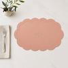 Easy Clean Table Mat 2PCS Leather Placemats, with Embossment Design, Waterproof No-Slip Heat Scratch Resistant Placemat Mats, Flexible Foldable