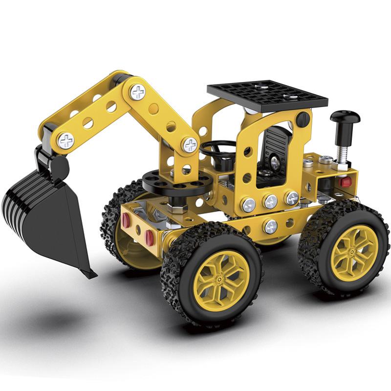 Children's Metal Assembled Toys Creative Off-road Vehicle Models Disassembly Assembly Splicing Engineering Vehicles Handmade Toy