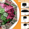 Alpha Kappa Alpha Print Umbrella Automatic Opening/ Closing - Portable Foldable Design - Daily use for Travel/Outdoor - Gift for Birthday