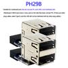 USB 2.0 Motherboard Header 9pin 10pin Motherboard to 2 Ports USB 2.0 Dual USB A 9 Pin Female Adapter Converter