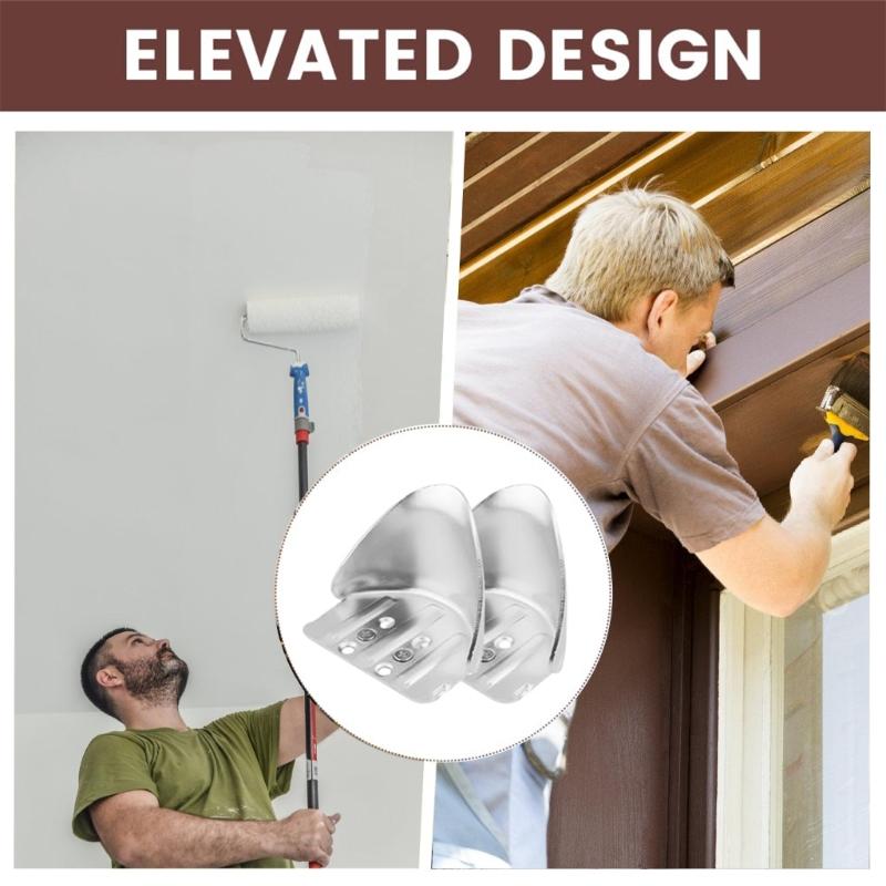 2 Pack Drywall Stilt Heel Brackets with Adjustable Positions for Multiple Use In High Wall Painting and Construction