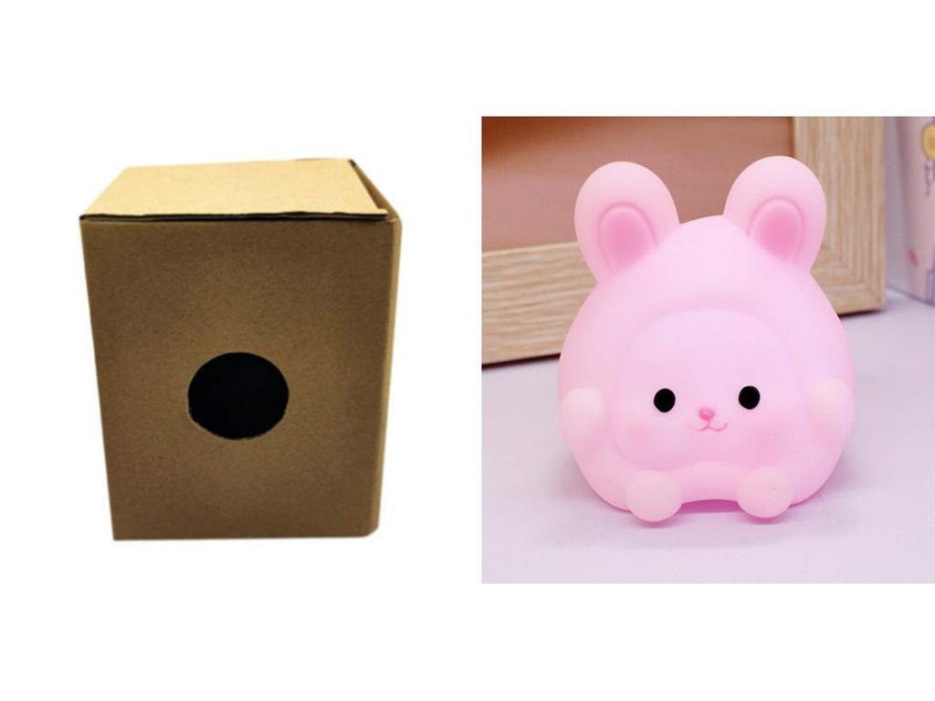 2023 Cartoon Cute Rabbit Night Light: Cordless LED Bedside Ornament for Kids