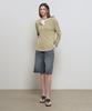 GENERALIDEA Loose Fit Henley Neck T-Shirt [Khaki] / Gf1Lts516