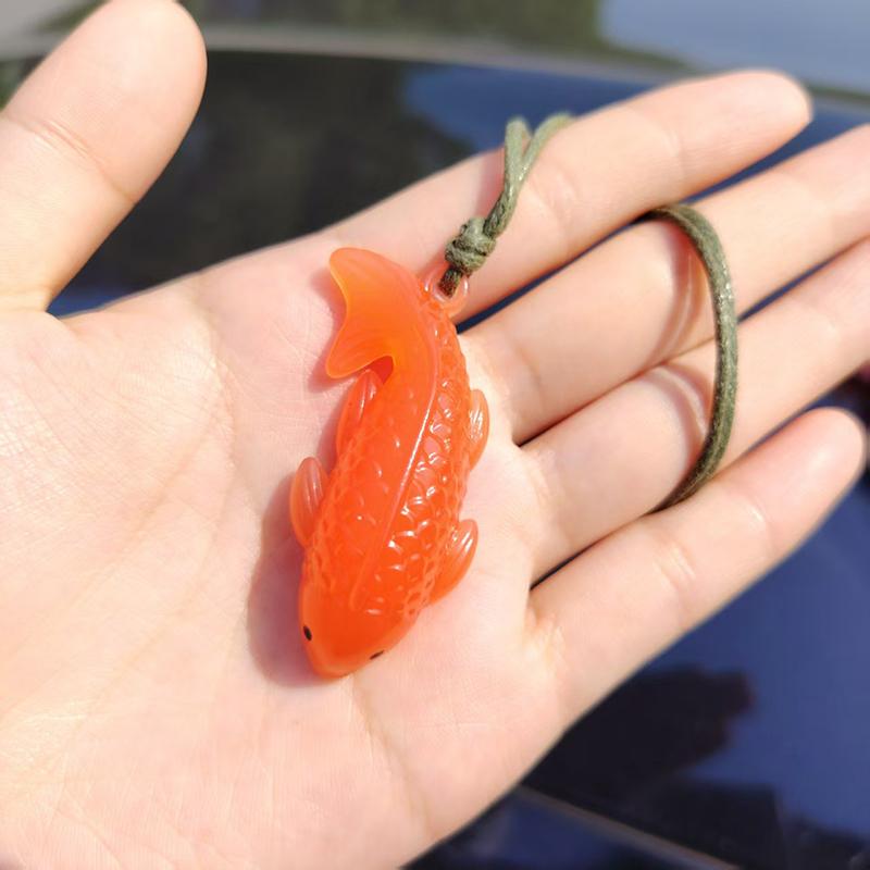 5Pcs Funny Color-Changing Baked Crab Car Pendant Car Decoration Accessories Creative Swing Goose Lobster Keychain Bag Pendant