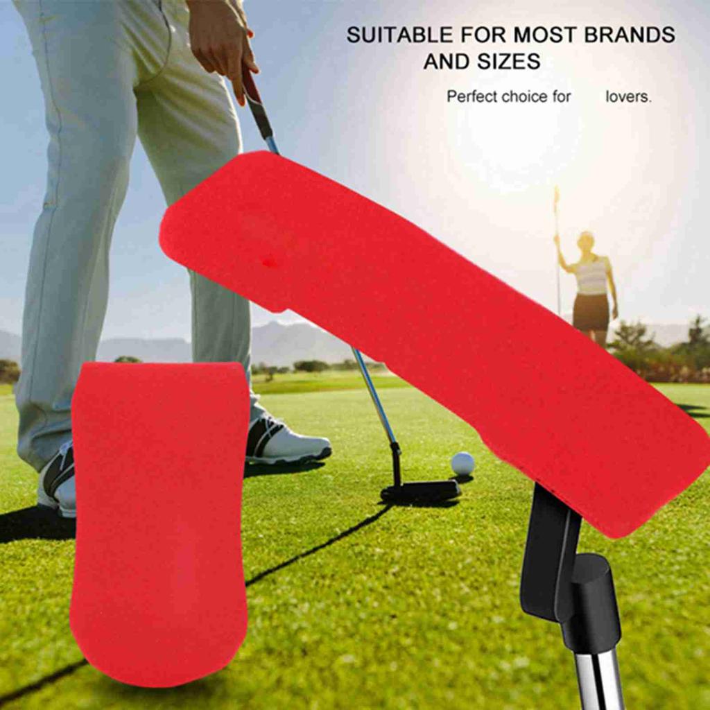 Naylon Golf Putter Kılıfı Baş Koruyucu Koruma Kılıfı Başlık Kırmızı