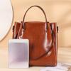 New Leather Women's Bag Large Capacity Fashion Versatile Shoulder Messenger Handbag Large Bag