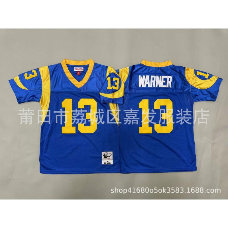 Kids Retro Football Jersey Team Practice Cotton Uniforms NFL Style Youth Sports Apparel