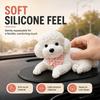 Base Antiscivolo Decorazione Cruscotto Tocco Morbido Accento Interni Auto Cane da Spremere Decorazione Veicolo