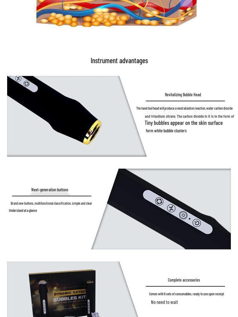 Oxygen Bubble Device: Whitening, Rejuvenating, Lifting, Firming, Deep Hydration - Exclusive to Beauty Salons.