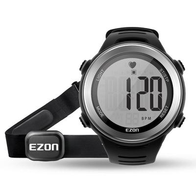 Ezon T007 Heart Rate Monitor and Chest Exercise Heart Rate Hrm and Sports Hourly Japanese Instructions Included Strap, Monitor, Watch, Waterproof,