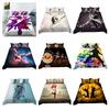 3D Dance Pattern Luxury Home Bedding Set Full Size Quilt Cover and Pillowcase Dance Shadow Print Washable Comfortable Bedroom Bedding