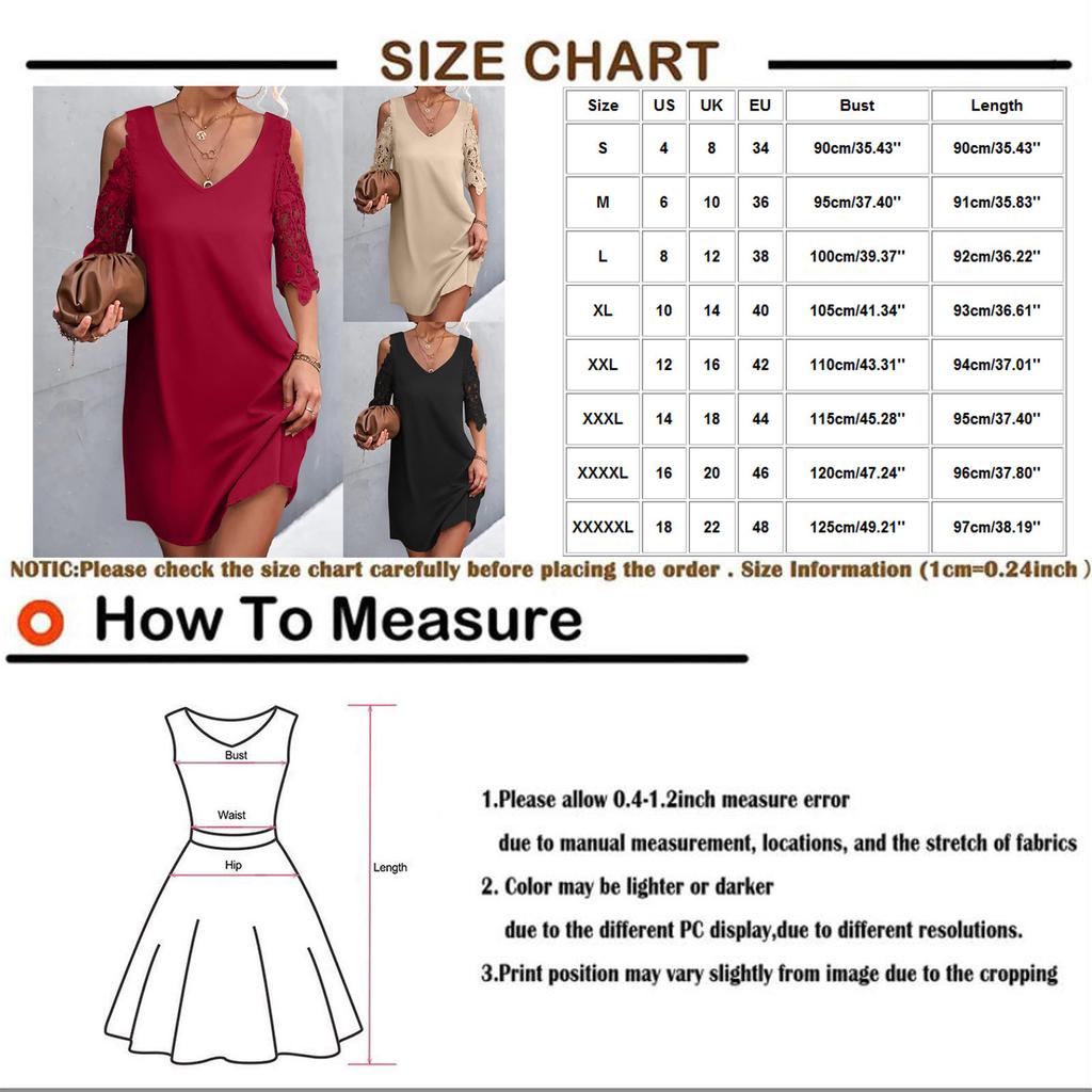 Fashion Women Color V-Neck Off-Shoulder Dress Casual Loose Piece Dress