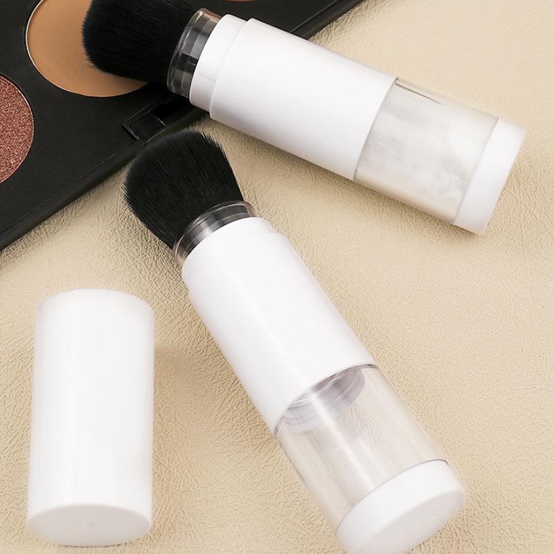 Multifunktionaler 2-in-1 Foundation-Pinsel Make-up-Pinsel Leerer Reise-Rouge mit nachfüllbarer Puderdose Make-up Schönheitswerkzeuge