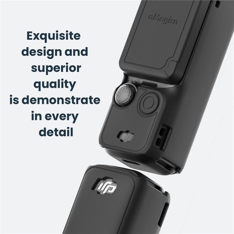Silicone Protective Case for DJI Osmo Pocket 3 All-round Protection Anti-lost Rope Case for Pocket 3 Accessories