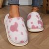 Fashion Fluffy Slippers Women House Flat bottom Casual Winter Fashion Shoes Girls Home Plush Warm Platform Elegant Footwear Large Size