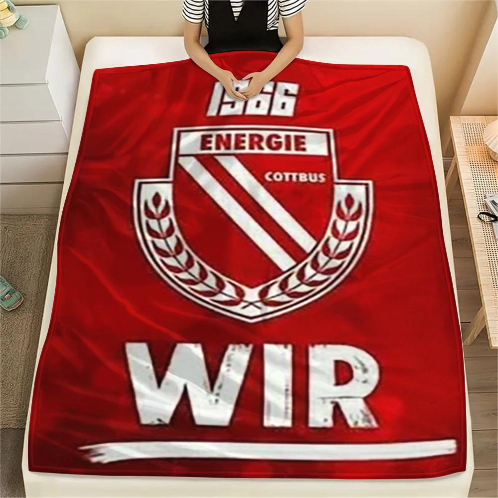 1 Stück Energie Cottbus Aufdruck Flanelldecke, Hohe Qualität, Bequem für Alle Jahreszeiten, Heimdekoration, Wärme und Komfort, Perfekt für Weihnachtsgeschenke38