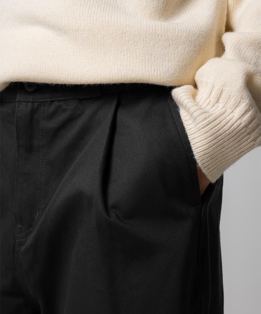 DICKIES Relaxed Single-Pleat Chino Pants Black