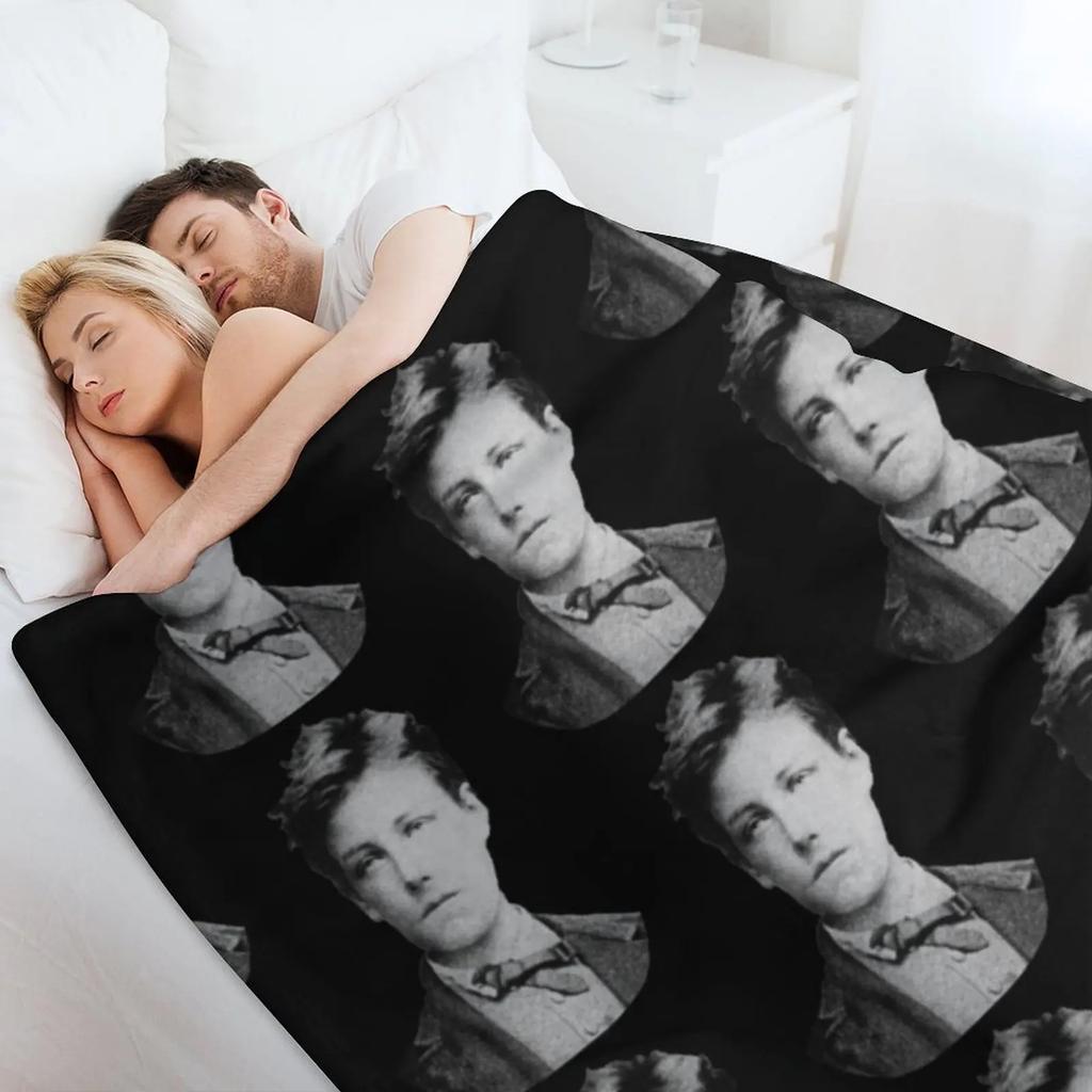 Arthur Rimbaud Throw Blanket Thins Hair Bed Thermals For Travel Blankets