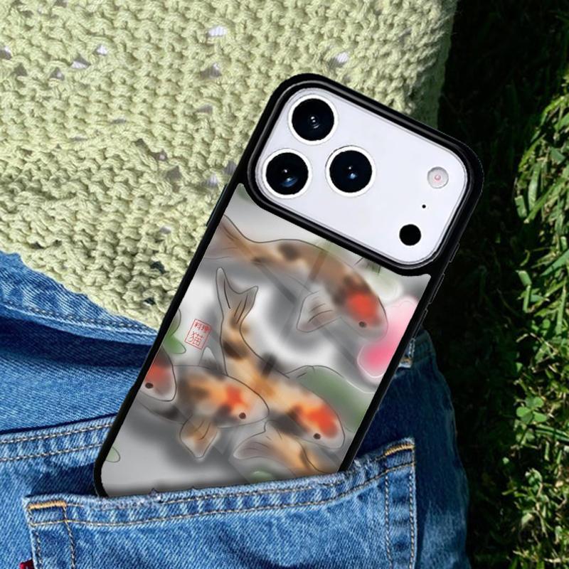 Carp Fish Phone Case Cover for IPhone 11 12 13 14 15 16e 17 Pro Max Coque for IPhone 17 Air