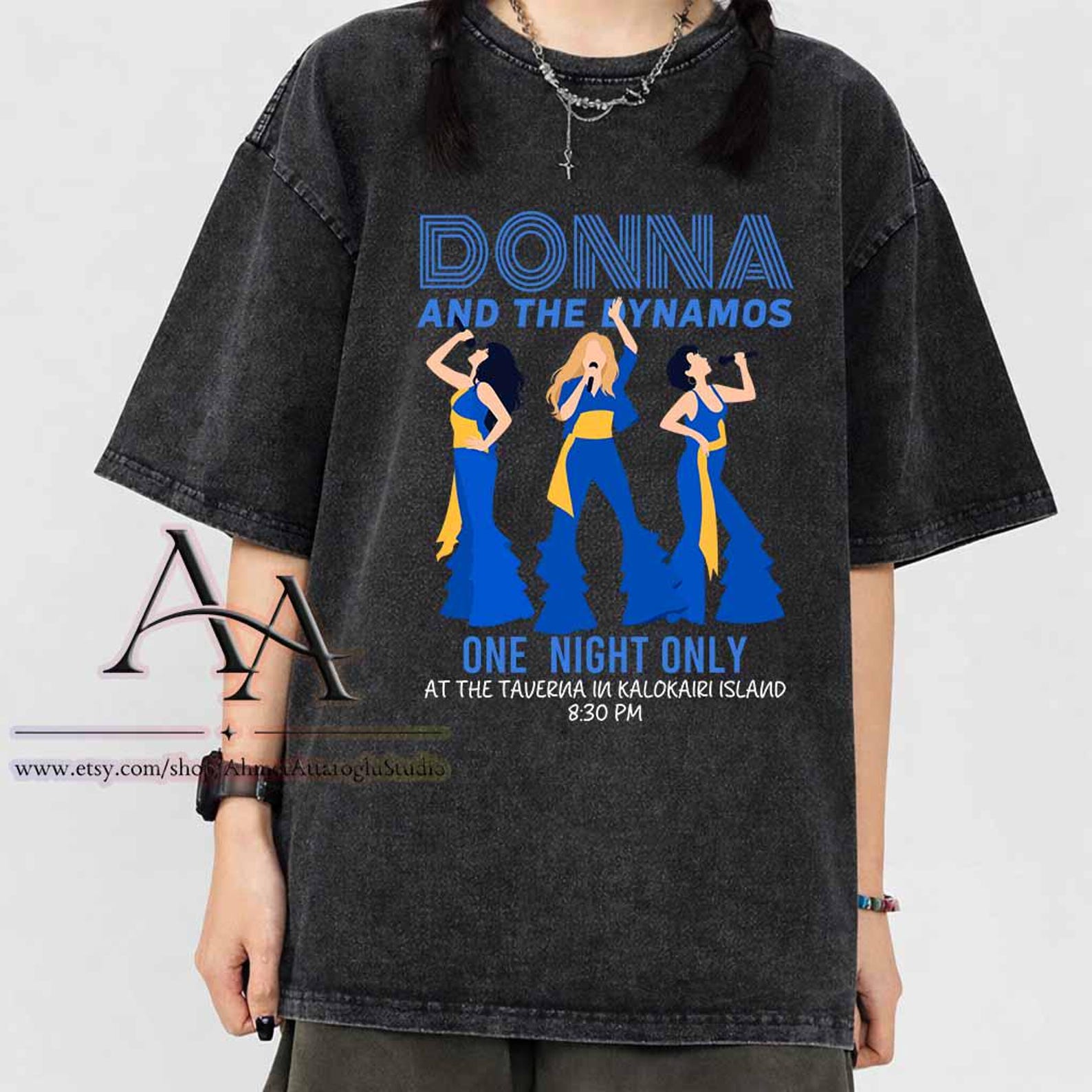 Mineral Wash Tee Donna and the Dynamos Shirt: Comfort Colors Mamma Mia Comfort Colors Tee 3XL