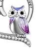 Women Necklace Heart Shape Dress Up Jewelry Owl Sculpture Bright Luster Necklace Fashion Gifts