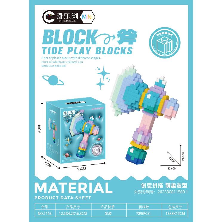 Kompatibel med Mikropartikkel Reddikk-kniv Byggeklosser Våpenmodell Gutter og Jenter Kreativt Pedagogisk Leketøy