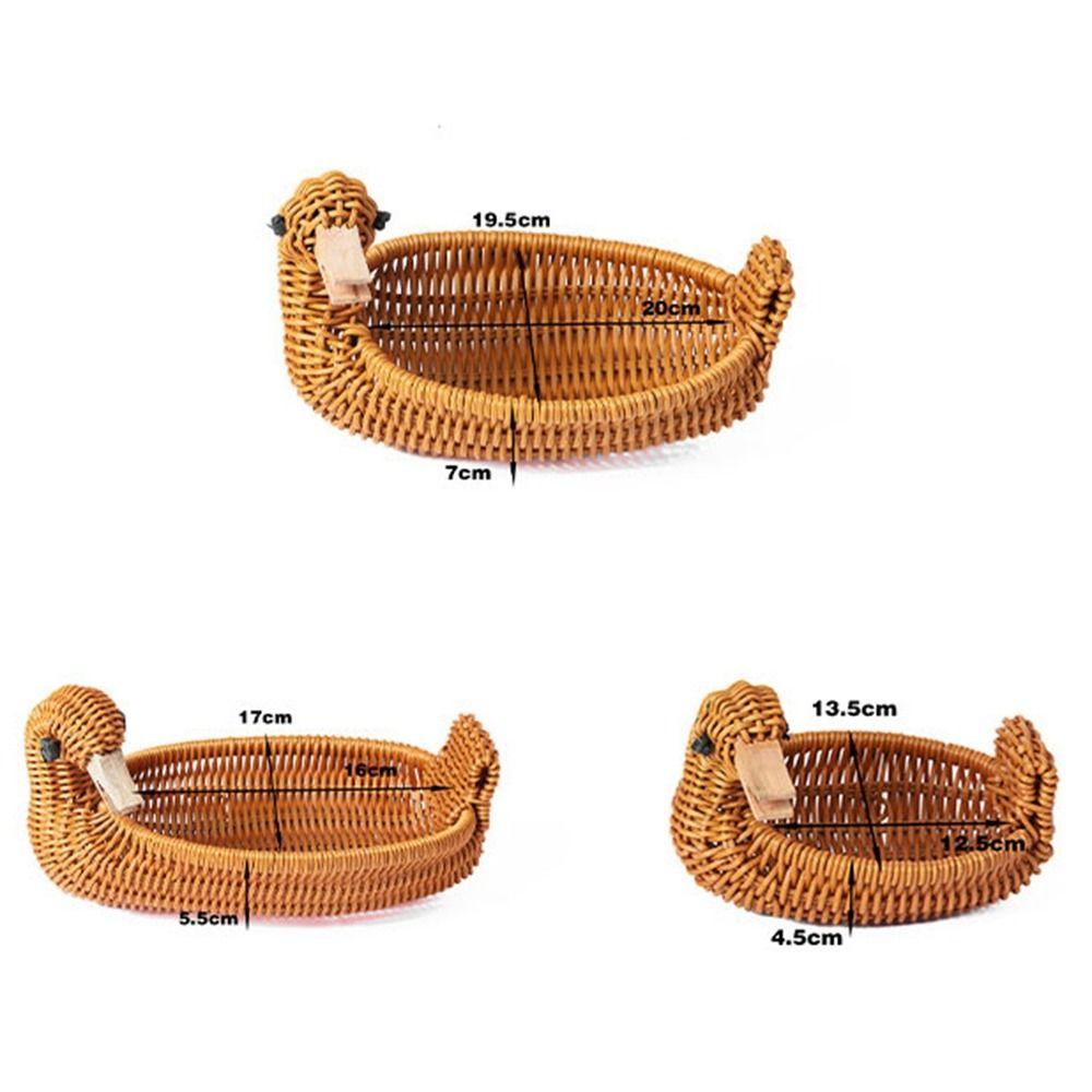 Multistyles Storage Rattan Woven Tea Tray  Restaurant Serving Tabletop Display