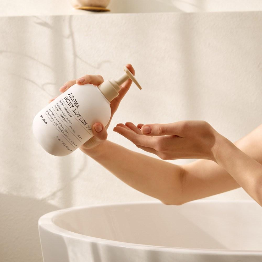 Buyauer Aroma Body Lotion Mint Lavender Fragrance, 2 units, 500ml
