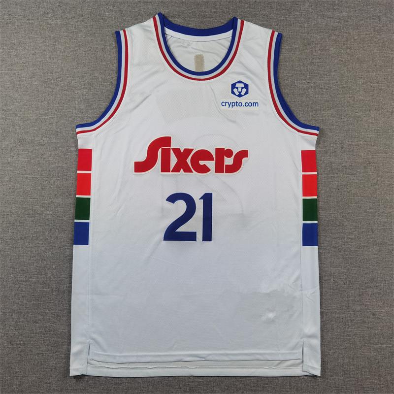 

Джерси «76ers» 25-го сезона: #21 Эмбиид, #8 Джордж, #0 Мэксей - Европейский и Американский стили XL
