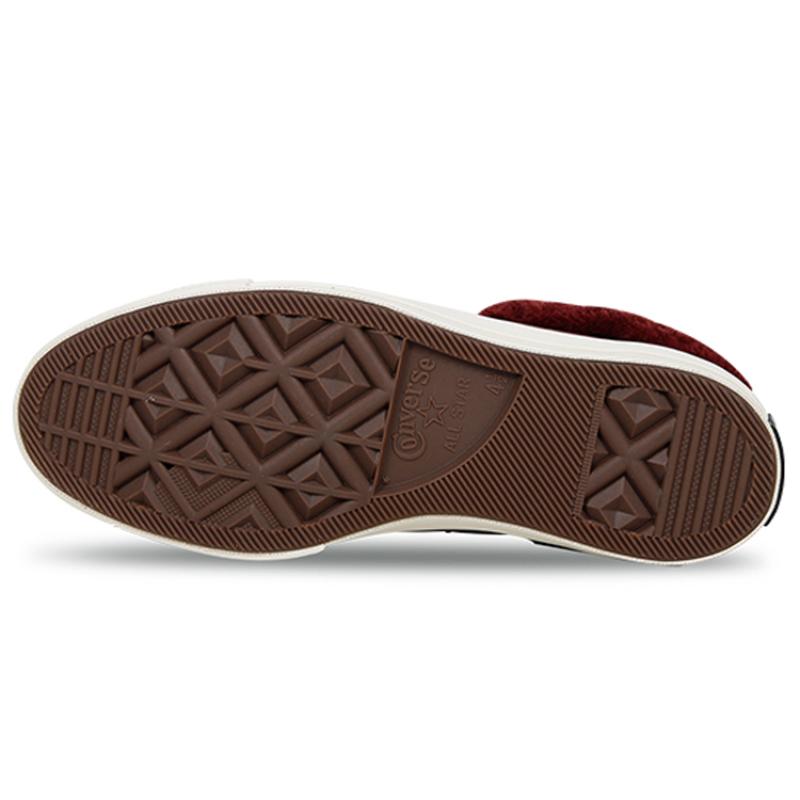 Converse One Star Series Comfortable and Versatile Low-Top Canvas Shoes Unisex Dark Red