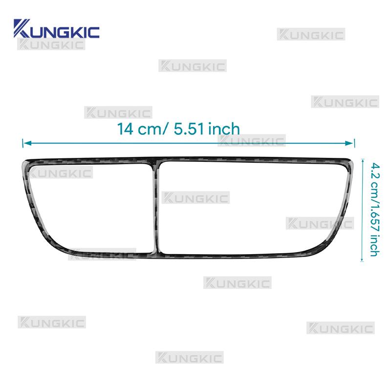 Real Soft Carbon Fiber For KIA EV6 GT EV 2022 2023 2024 2025 2026 LHD RHD Car Headlight Button Switch Decor Trim Sticker.