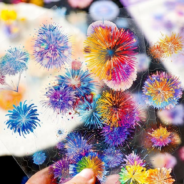 Safe Peels And Stick PET Sticker For Kids Crafting And Home Decors Long Timing Sparkling Sticker For DIY Art Projects