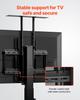 VEVOR Motorized TV Lift Stand, 132 Lbs Max Load Adjustable TV Lift Stand Mount Bracket, Vertical Electric TV Bracket with Remote Control