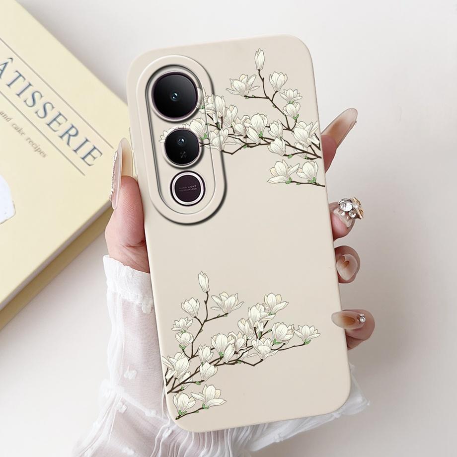 Für Vivo V50 Lite 4G 5G V50 5G Handyhülle Silikon Weiche Rückabdeckung Für Vivo V2441 V2427 Bumper Drache Katze Blume Schmetterling Capa