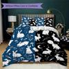 Repeat Bunny Pattern Bedding uilt Set uilt Cover Pillowcase Home Decoration Birthday Gift (1 * duvet cover + 2 * pillowcase without core)
