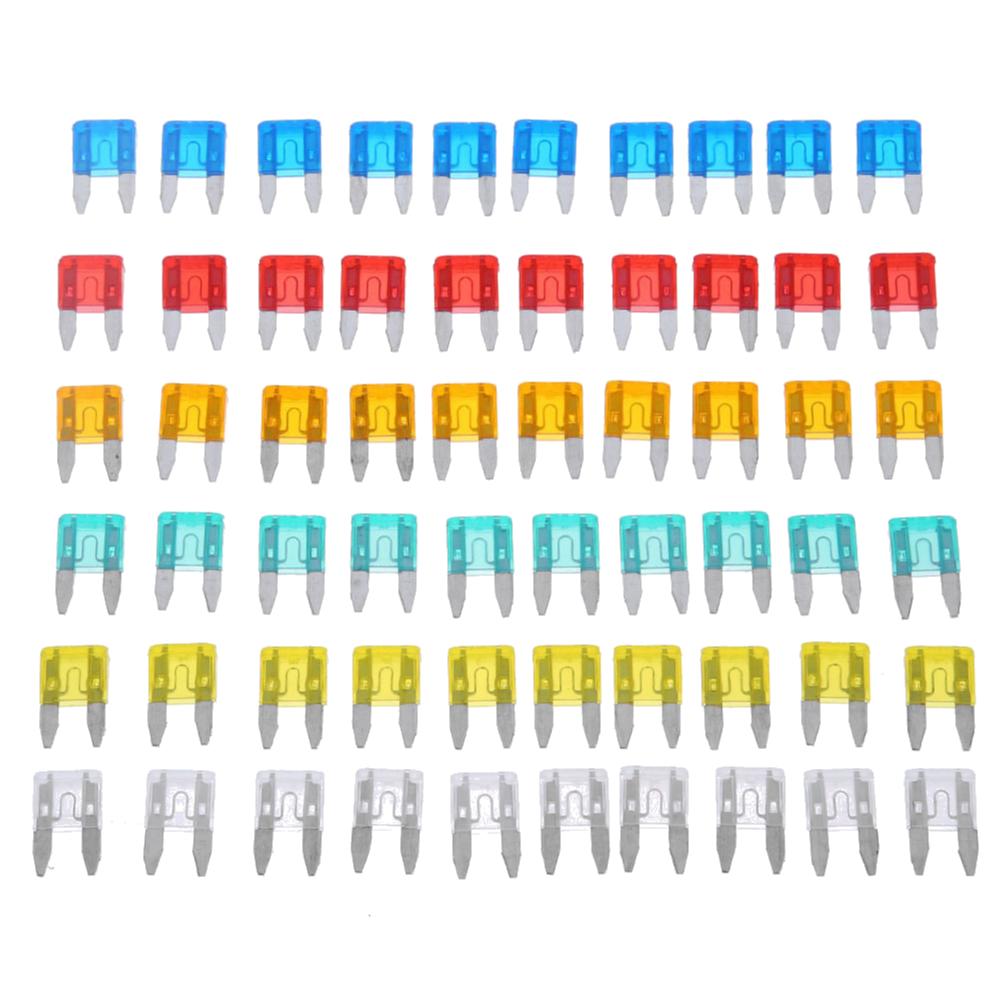 

300-60pcs Auto Car Truck Mini Fuse Blade 5A 10A 15A 20A 25A 30A Mixed Kit Fuse Set Fuse Replacement Truck Refitted Car Blade