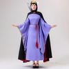 R-Dream Snow White Wicked Queen Cosplay Villain Costume for Halloween, Women's Dress with Crown and Cape, Plus Size (Small)