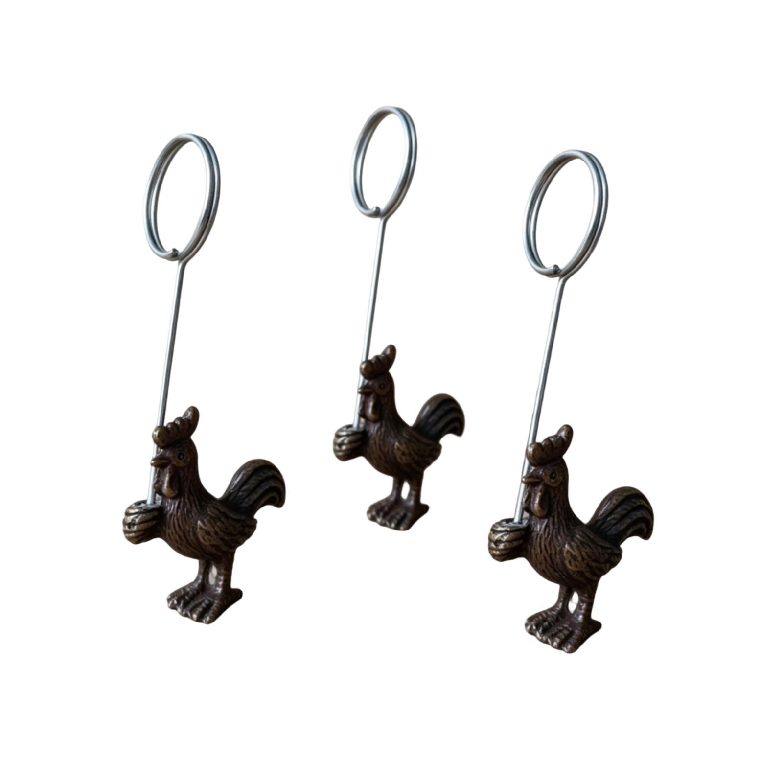 

Metal Mouse Figurine Note Holder Clip with Round Ring for Displaying Photos Cards or Memos on Desk or Shelf Set of Three One Size