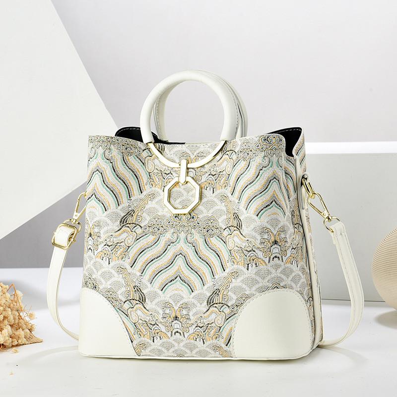 Chic Casual Shoulder Bag In Gold Khaki Beige Blue And Black For Moms On The Go