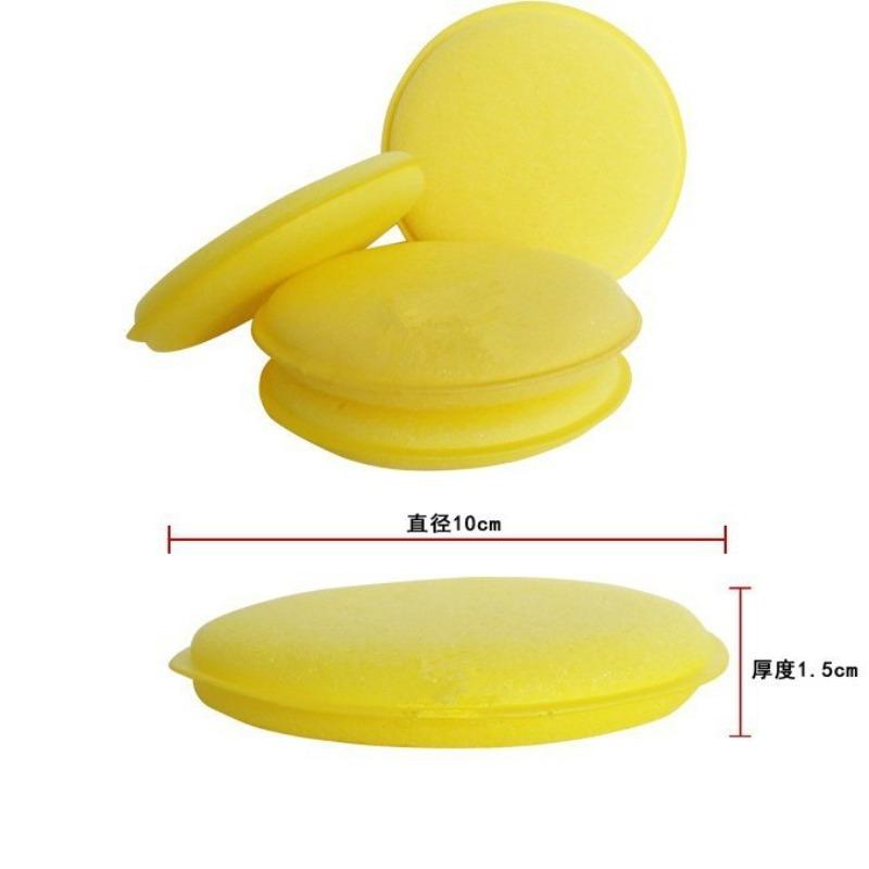 12 Pcs Car Foam Sponge Wax Applicator Cleaning Detailing Pads Car Waxing Polishing Pad 10cm Car Wash Care Cleaning Kit
